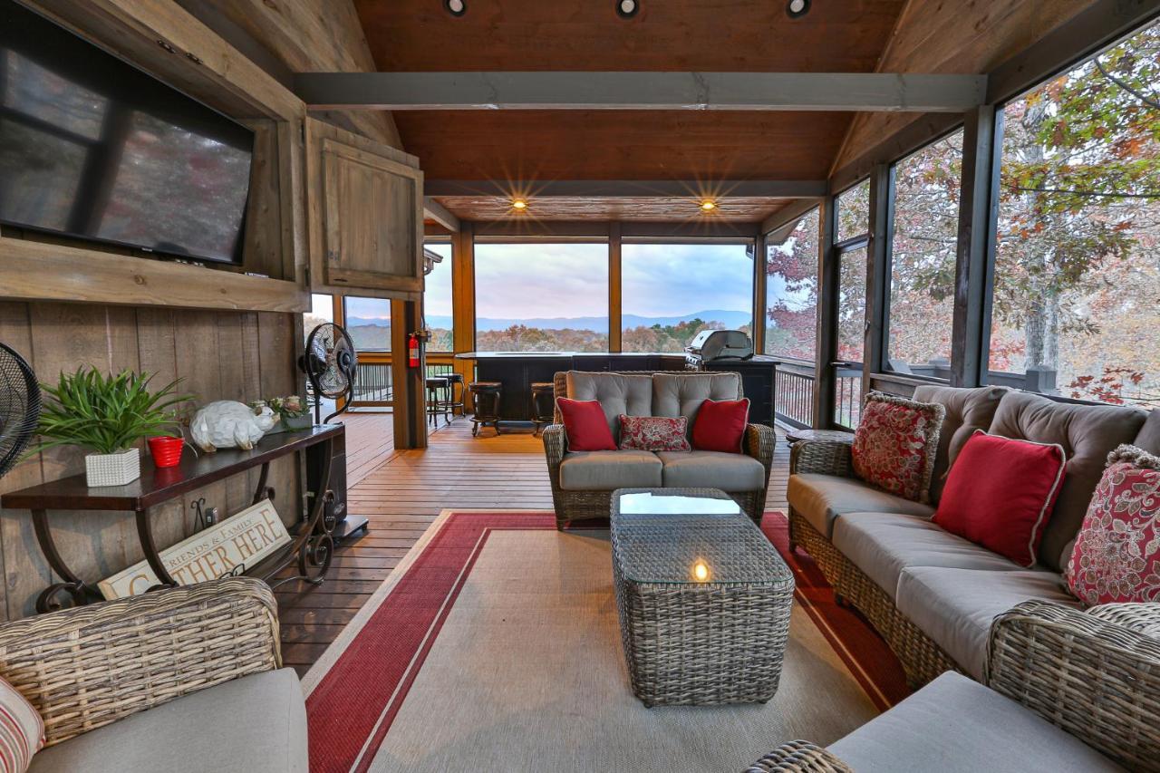 Eagles Crest - Long Range Layered Mountain Views In Peaceful Neighborhood! Villa Mineral Bluff Екстериор снимка